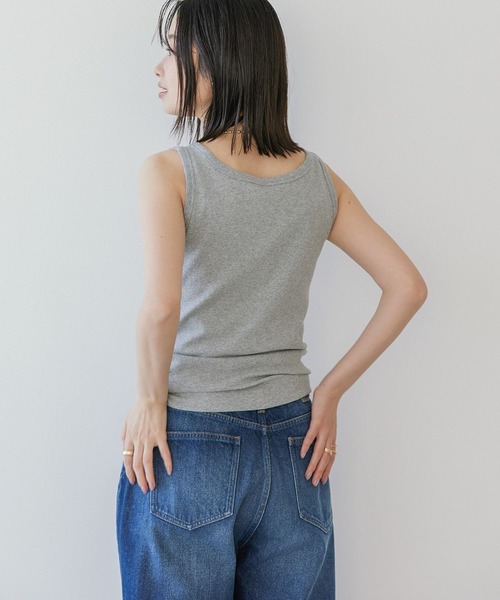 AMERICAN HOLIC（アメリカンホリック）の「ラメテレコタンクトップ（タンクトップ・レディース・グレー系その他/グレイッシュベージュ・M/L）」の22枚目の写真