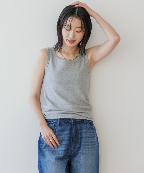 AMERICAN HOLIC（アメリカンホリック）の「ラメテレコタンクトップ（タンクトップ・レディース・グレー系その他/グレイッシュベージュ・M/L）」の21枚目の写真