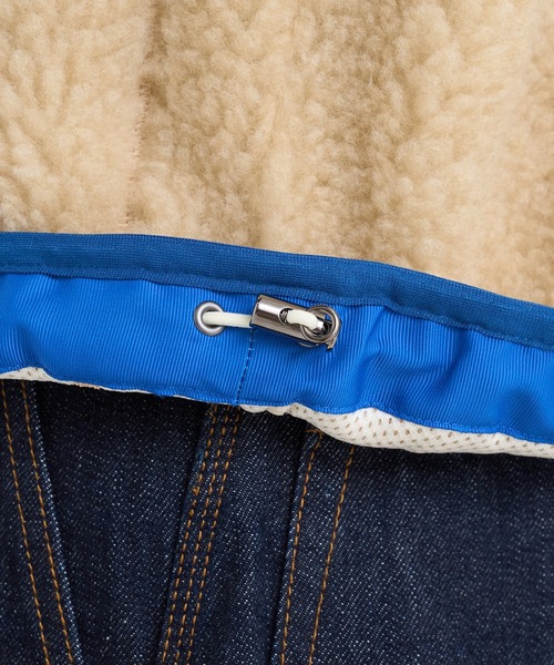KHOKI(コッキ)の「【KHOKI / コッキ】Freece-texture jacket(ブルゾン・メンズ・ベージュ/ブラック・4/3/2)」の4枚目の写真