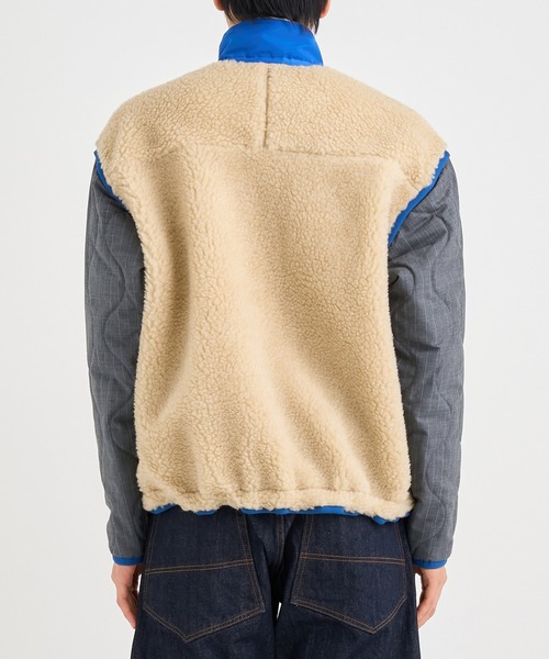 KHOKI(コッキ)の「【KHOKI / コッキ】Freece-texture jacket(ブルゾン・メンズ・ベージュ/ブラック・4/3/2)」の16枚目の写真