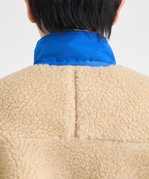KHOKI(コッキ)の「【KHOKI / コッキ】Freece-texture jacket(ブルゾン・メンズ・ベージュ/ブラック・4/3/2)」の6枚目の写真