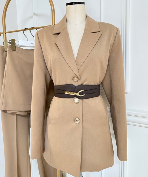 ROYAL PARTY（ロイヤルパーティー）の「ゴールドビットウエストマーカーベルト（ベルト・レディース・ブラック/ブラウン・FREE）」の6枚目の写真