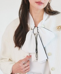 Pierrot | 柄が選べる2wayリボンギャザーブラウス(シャツ/ブラウス)