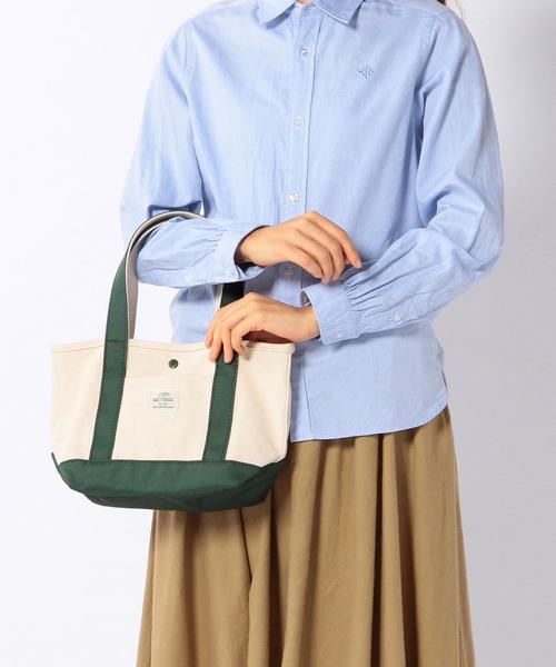 coen（コーエン）の「デイリーキャンバスミニトートバッグ（トートバッグ・レディース・ホワイト/ダークグリーン/ネイビー・FREE）」の4枚目の写真