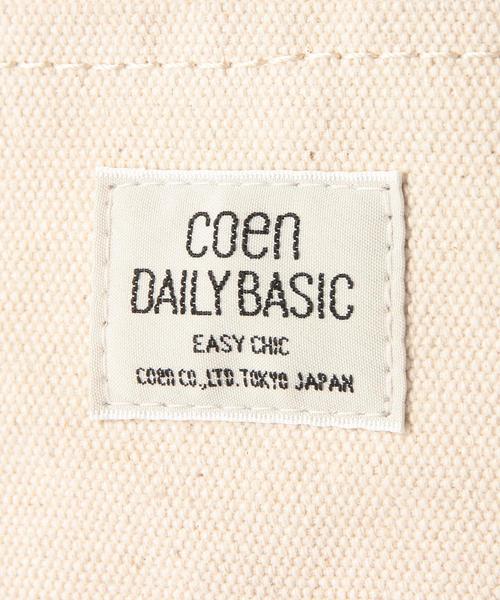 coen（コーエン）の「デイリーキャンバスミニトートバッグ（トートバッグ・レディース・ホワイト/ダークグリーン/ネイビー・FREE）」の12枚目の写真