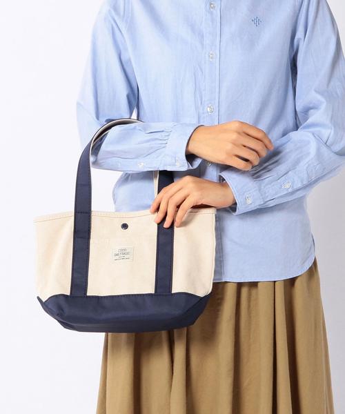 coen（コーエン）の「デイリーキャンバスミニトートバッグ（トートバッグ・レディース・ホワイト/ダークグリーン/ネイビー・FREE）」の16枚目の写真