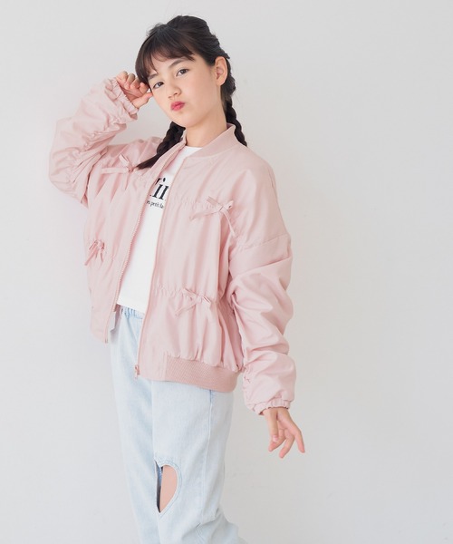 キッズ リボンブルゾン（ブルゾン）｜coca（coca）（コカ）の