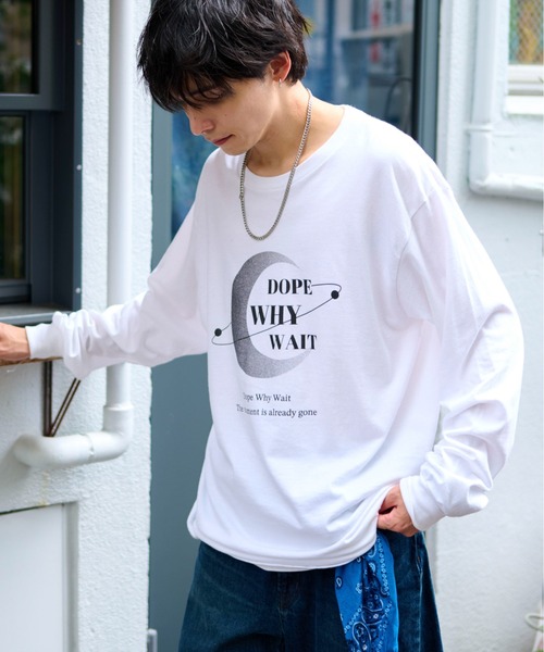 GILDAN（ギルダン）の「【男女兼用】アソートグラフィックロンT ムーンプリント/レタリング/4段ロゴ（Tシャツ/カットソー・メンズ・ホワイト/ブラック/ホワイト系その他2/ブラック系その他/ホワイト系その他3/ホワイト系その他/ブラック系その他2/グレー系その他/グレー系その他2/ブラック系その他3・M/L）」の2枚目の写真