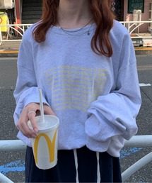 GILDAN | 【25年秋冬新作】【男女兼用】アソートグラフィックロンT ムーンプリント/レタリング/4段ロゴ(Tシャツ/カットソー)