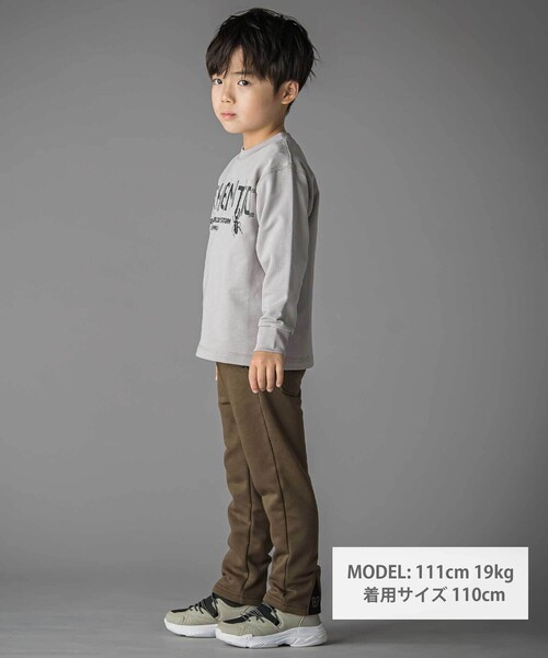 BeBe Petits Pois Vert(ベベプチポワヴェール)の「【店舗限定】インレイ発泡プリントクワガタムシ長袖Tシャツ(Tシャツ/カットソー・キッズ・ブルー/グレー・100cm/110cm/120cm/140cm/150cm/130cm)」の6枚目の写真