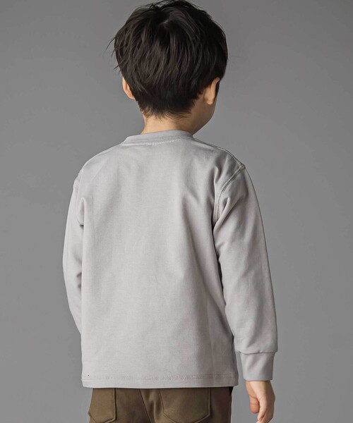 BeBe Petits Pois Vert(ベベプチポワヴェール)の「【店舗限定】インレイ発泡プリントクワガタムシ長袖Tシャツ(Tシャツ/カットソー・キッズ・ブルー/グレー・100cm/110cm/120cm/140cm/150cm/130cm)」の15枚目の写真