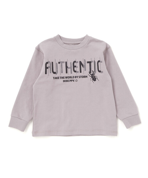 BeBe Petits Pois Vert(ベベプチポワヴェール)の「【店舗限定】インレイ発泡プリントクワガタムシ長袖Tシャツ(Tシャツ/カットソー・キッズ・ブルー/グレー・100cm/110cm/120cm/140cm/150cm/130cm)」の13枚目の写真