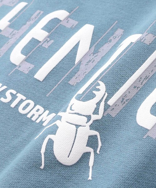 BeBe Petits Pois Vert(ベベプチポワヴェール)の「【店舗限定】インレイ発泡プリントクワガタムシ長袖Tシャツ(Tシャツ/カットソー・キッズ・ブルー/グレー・100cm/110cm/120cm/140cm/150cm/130cm)」の16枚目の写真