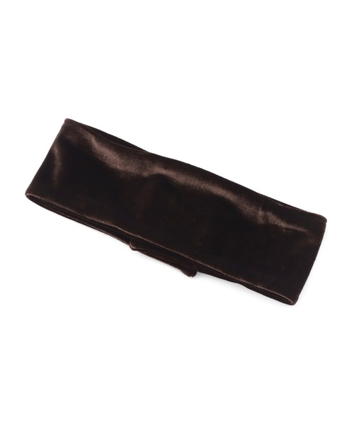 ANEMONE（アネモネ）の「ベロアターバン（ヘアバンド・レディース・ネイビー/ブラウン/ブラック・FREE）」の4枚目の写真