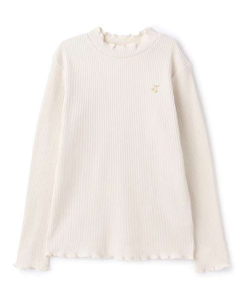 sense of wonder(センスオブワンダー)の「メローフリル長袖Tシャツ(Tシャツ/カットソー・キッズ・ラベンダー/チャコール/ホワイト系・130cm/120cm/80cm/100cm/110cm/90cm)」の2枚目の写真