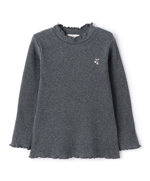 sense of wonder(センスオブワンダー)の「メローフリル長袖Tシャツ(Tシャツ/カットソー・キッズ・ラベンダー/チャコール/ホワイト系・130cm/120cm/80cm/100cm/110cm/90cm)」の3枚目の写真