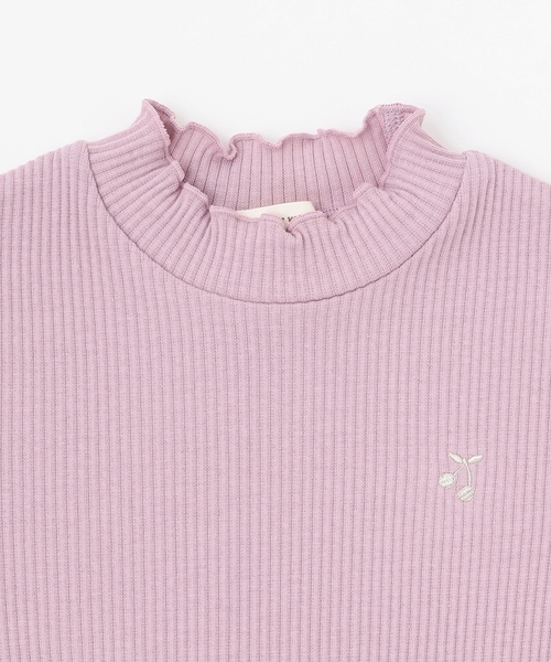 sense of wonder(センスオブワンダー)の「メローフリル長袖Tシャツ(Tシャツ/カットソー・キッズ・ラベンダー/チャコール/ホワイト系・130cm/120cm/80cm/100cm/110cm/90cm)」の12枚目の写真