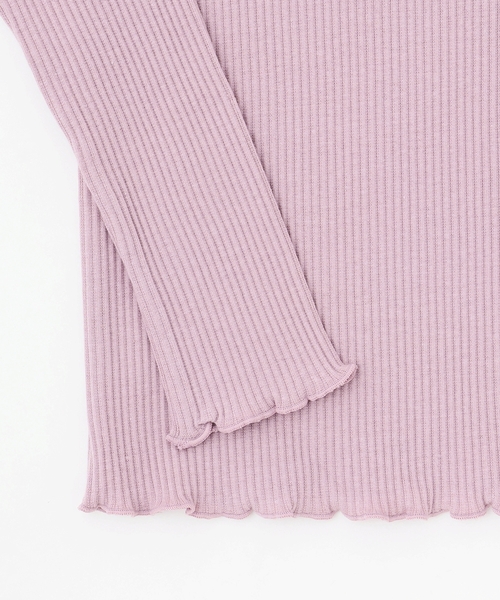 sense of wonder(センスオブワンダー)の「メローフリル長袖Tシャツ(Tシャツ/カットソー・キッズ・ラベンダー/チャコール/ホワイト系・130cm/120cm/80cm/100cm/110cm/90cm)」の9枚目の写真