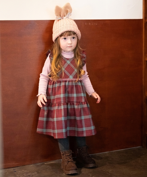 sense of wonder(センスオブワンダー)の「メローフリル長袖Tシャツ(Tシャツ/カットソー・キッズ・ラベンダー/チャコール/ホワイト系・130cm/120cm/80cm/100cm/110cm/90cm)」の4枚目の写真