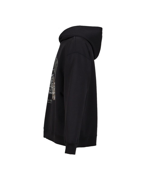 GANNI(ガニー)の「ISOLI OVERSIZE ANIMALS CROP HOODIE(パーカー・レディース・ブラック・MEDIUM/XX-SMALL/X-LARGE)」の3枚目の写真