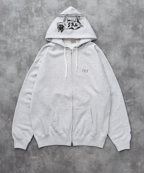 The Endless Summer(エンドレスサマー)の「TES LOCAL CREW ZIP PARKA / スウェットパーカー(パーカー・メンズ・ブラック/チャコール/グレー/ベージュ/ネイビー・SMALL/MEDIUM/LARGE/X-LARGE)」の2枚目の写真