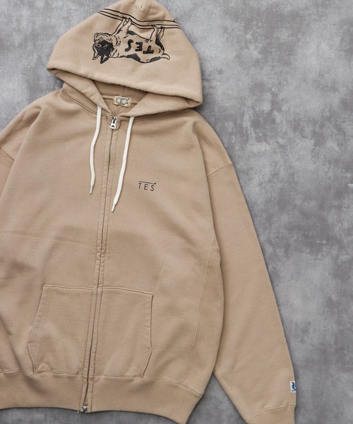 The Endless Summer(エンドレスサマー)の「TES LOCAL CREW ZIP PARKA / スウェットパーカー(パーカー・メンズ・ブラック/チャコール/グレー/ベージュ/ネイビー・SMALL/MEDIUM/LARGE/X-LARGE)」の18枚目の写真