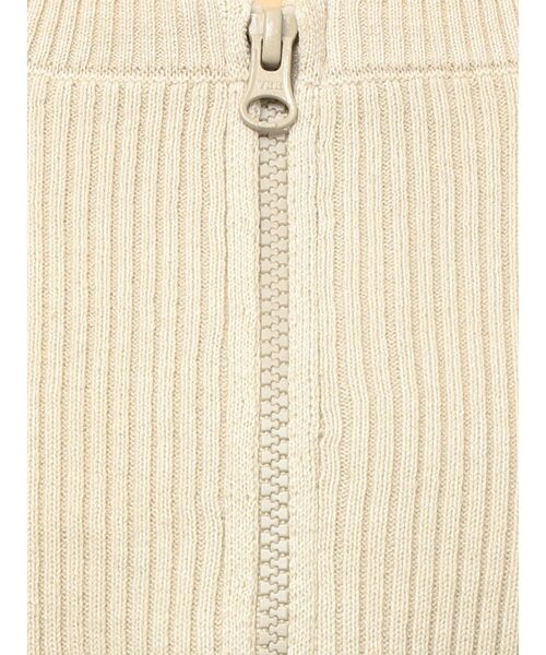 EVRIS（エヴリス）の「ピグメントジップホルターネックニットトップス（ニット/セーター・レディース・ブラック/ネイビー/ホワイト/ピンク・FREE）」の9枚目の写真