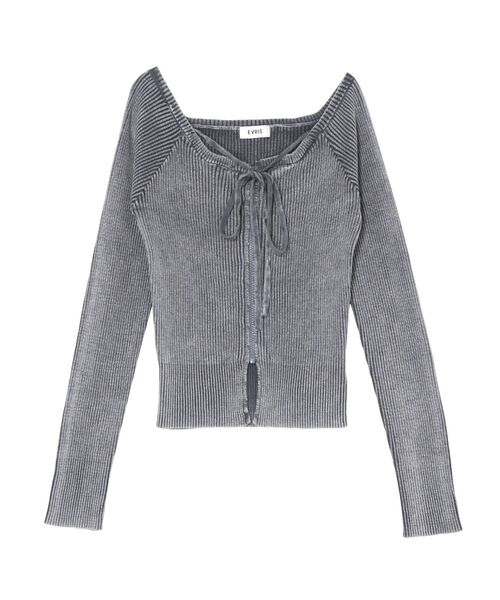 EVRIS（エヴリス）の「ピグメントジップホルターネックニットトップス（ニット/セーター・レディース・ブラック/ネイビー/ホワイト/ピンク・FREE）」の16枚目の写真