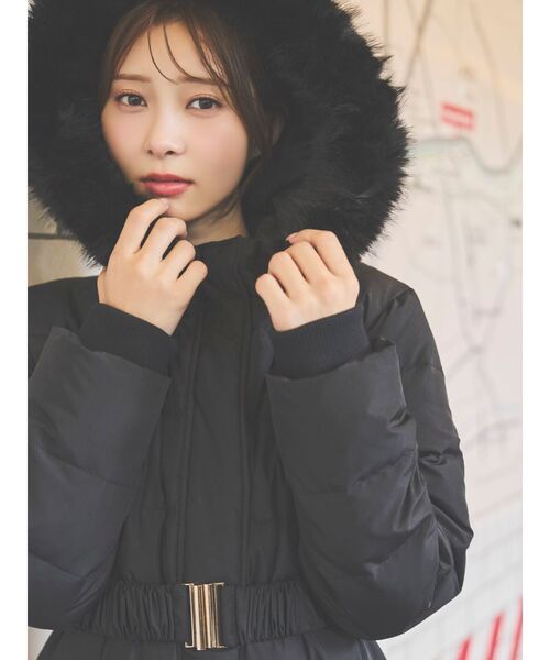 eimy istoire ファーダウンコート 人気商品 EIMY ISTOIRE（エイミーイストワール）の「ロングラクーンファー