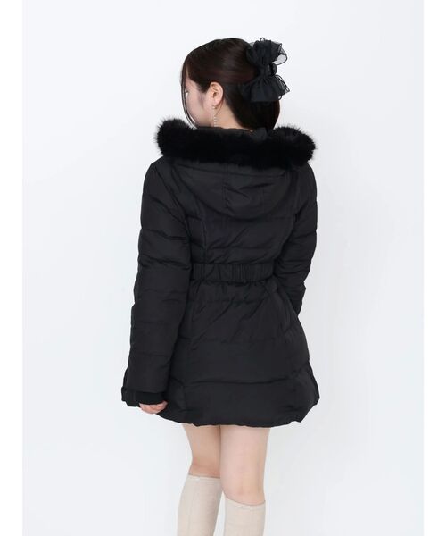 EATME フェイクファーフードレディダウンコート フェイクファーフードレディダウンコート（ダウンジャケット