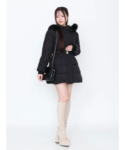 EATME（イートミー）の「フェイクファーフードレディダウンコート