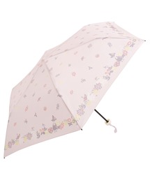 macocca（マコッカ）の「MOOMIN ムーミン 雨晴兼用 軽量 折りたたみ傘 軽量 フラワーブロック柄 ミイ リトルミイ スナフキン（折りたたみ傘）」