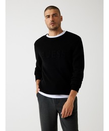 Guess（ゲス）の「Long Sleeves Crew Neck 3D GUESS Logo Sweater ニット （ニット/セーター）」