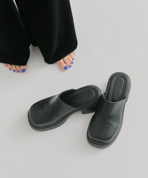 mystic（ミスティック）の「スクエアサボ（サンダル・レディース・ブラック・37/35/39）」の4枚目の写真