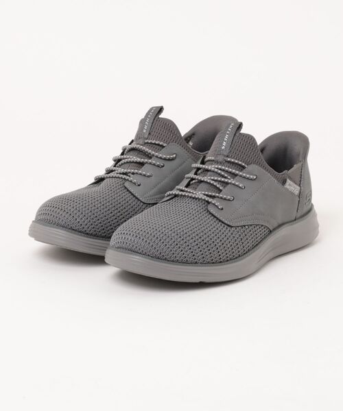 SKECHERS(スケッチャーズ)の「SKECHERS スケッチャーズ SWIFT FIT スウィフトフィット CAMDA-DORAN【超軽量】(スニーカー・メンズ・グレー/ブラック・25.0cm/25.5cm/26.0cm/26.5cm/27.0cm/27.5cm/28.0cm/28.5cm/29.0cm/30.0cm)」の1枚目の写真