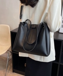 フェイクレザー2WAYバッグ