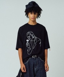 【ADAMPATEK/アダムパテック】Frankenstein flower stitch T ステッチTee
