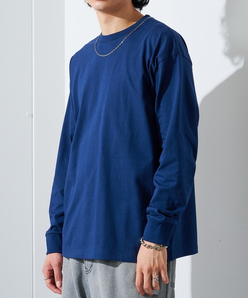 CROSS & STITCH(クロスステッチ)の「【Cross&Stitch】USAコットン 8.1oz ヘビーウェイト ロングスリーブTシャツ ロンT 厚手 マグナムウェイト アメリカンコットン100% UCL-951(Tシャツ/カットソー・メンズ・ブラック/ナチュラル/ホワイト/グリーン/サンドベージュ/ネイビー・S/M/XL/L)」の17枚目の写真