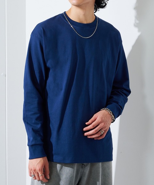 CROSS & STITCH(クロスステッチ)の「【Cross&Stitch】USAコットン 8.1oz ヘビーウェイト ロングスリーブTシャツ ロンT 厚手 マグナムウェイト アメリカンコットン100% UCL-951(Tシャツ/カットソー・メンズ・ブラック/ナチュラル/ホワイト/グリーン/サンドベージュ/ネイビー・S/M/XL/L)」の18枚目の写真