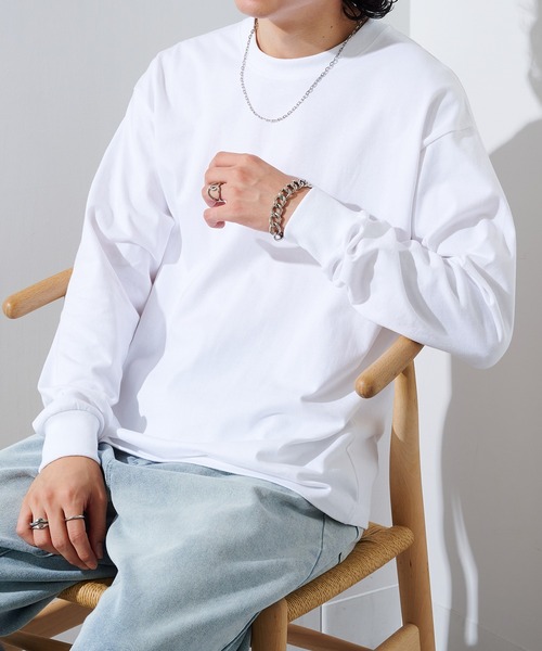 ⭐︎ STONE  ホワイト 長袖厚手カットソー XL ⭐︎ セール】TRスムースドルマン 長袖ポンチカットソー（Tシャツ