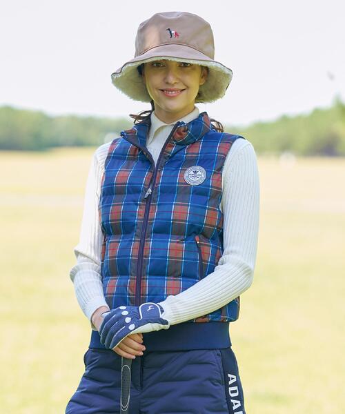 adabat(アダバット)の「【ADABAT NAVY】タータンチェック中綿ベスト(その他アウター・レディース・ネイビー系1・42/40/38)」の16枚目の写真