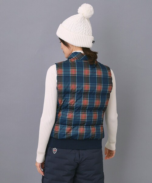 adabat(アダバット)の「【ADABAT NAVY】タータンチェック中綿ベスト(その他アウター・レディース・ネイビー系1・42/40/38)」の19枚目の写真