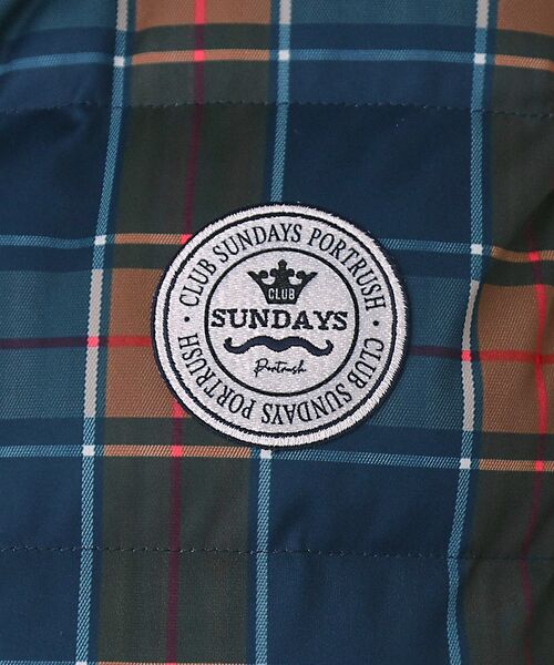 adabat(アダバット)の「【ADABAT NAVY】タータンチェック中綿ベスト(その他アウター・レディース・ネイビー系1・42/40/38)」の3枚目の写真