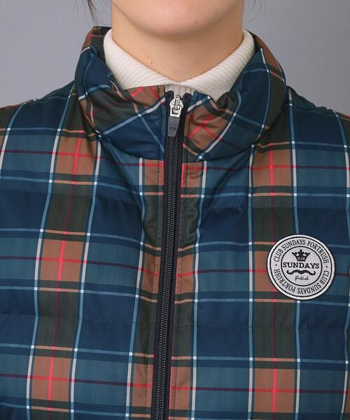 adabat(アダバット)の「【ADABAT NAVY】タータンチェック中綿ベスト(その他アウター・レディース・ネイビー系1・42/40/38)」の8枚目の写真