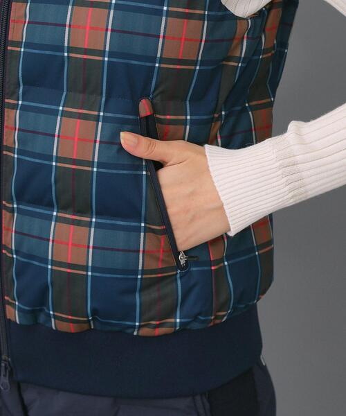 adabat(アダバット)の「【ADABAT NAVY】タータンチェック中綿ベスト(その他アウター・レディース・ネイビー系1・42/40/38)」の9枚目の写真