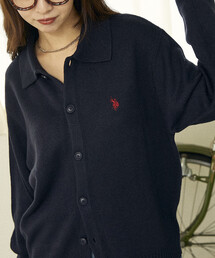U.S. POLO ASSN.([GX|AbX)U.S. POLO ASSN./[GX|AbX ʒ POLO KNIT CARDIGAN/|jbgJ[fBK(WJ)(J[fBK/{)