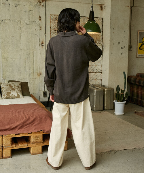 U.S. POLO ASSN.（ユーエスポロアッスン）の「U.S. POLO ASSN./ユーエスポロアッスン 別注 POLO KNIT CARDIGAN/ポロニットカーディガン(限定展開)（カーディガン/ボレロ・メンズ・ネイビー/ブラック/チャコールグレー/グレー・LARGE/MEDIUM/SMALL）」の5枚目の写真