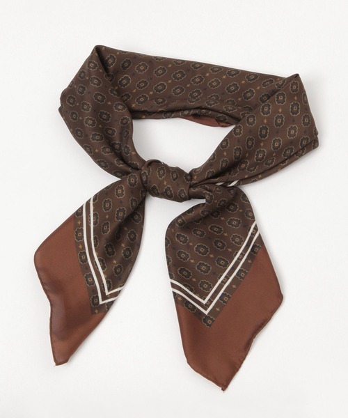 niko and...（ニコアンド）の「オリジナル大判アソートスカーフ（ストール/ショール・レディース・オフホワイト/ブラウン/キャメル/ネイビー・0）」の5枚目の写真