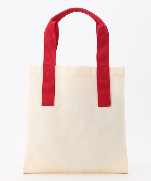J.PRESS YORK STREET（ジェイプレスヨークストリート）の「【UNISEX】マルチカラーキャンバス トートバック（トートバッグ・メンズ・アイボリー系/アイボリー系1/オレンジ系・F）」の4枚目の写真
