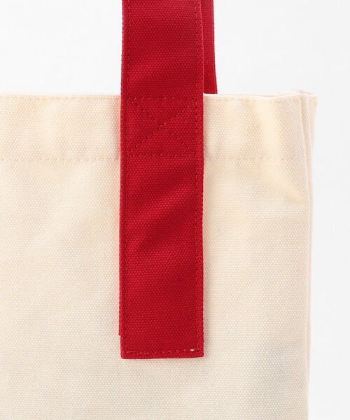 J.PRESS YORK STREET（ジェイプレスヨークストリート）の「【UNISEX】マルチカラーキャンバス トートバック（トートバッグ・メンズ・アイボリー系/アイボリー系1/オレンジ系・F）」の6枚目の写真